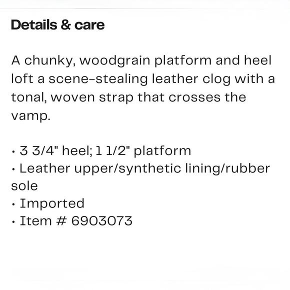 NIB Dolce Vita 8.5 Hila Braided Block Heel Leather Mule Clogs Saddle - Picture 13 of 13